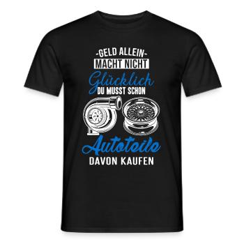 Du musst schon Autoteile davon kaufen - Männer T-Shirt - Schwarz - Vorne - AI Model Male 178 light (178cm)