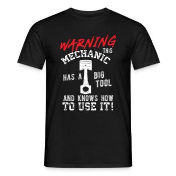 Attention mechanics - Men's T-Shirt - black - Front - AI Model Male 178 light (178cm)