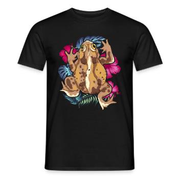 Amphibiens Animal Motif Cadeau Grenouille Crapaud - T-shirt homme - noir - Devant - AI Model Male 178 light (178cm)