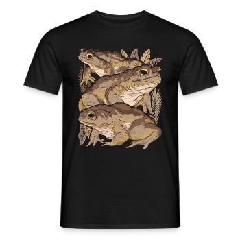Frog Toad - Men's T-Shirt - black - Front - AI Model Male 178 light (178cm)