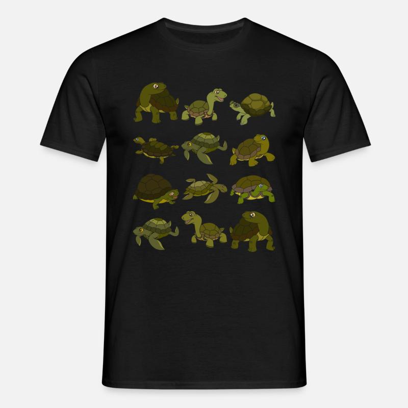 Skildpadde - T-shirt til herrer - sort