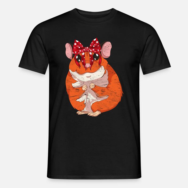 Hamster - Männer T-Shirt - Schwarz