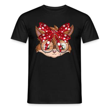 Fuchs - Männer T-Shirt - Schwarz - Vorne - AI Model Male 178 light (178cm)