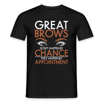 Make Up Artist Geschenk Beauty Brow Artist - Männer T-Shirt - Schwarz - Vorne - AI Model Male 178 light (178cm)