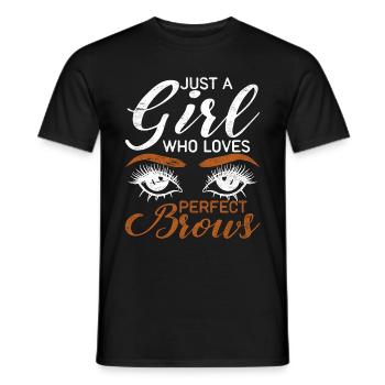 Make Up Artist Geschenk Beauty Brow Artist - Männer T-Shirt - Schwarz - Vorne - AI Model Male 178 light (178cm)