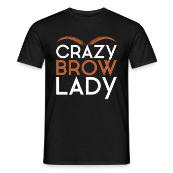 Sourcils Esthéticienne Cadeau Sourcils Artiste - T-shirt homme - noir - Devant - AI Model Male 178 light (178cm)