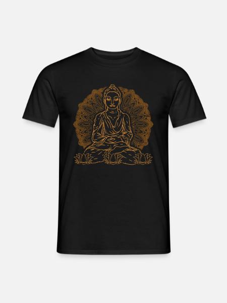 Buddhismus Spiritualität Yoga Buddhist Buddha - Männer T-Shirt - Schwarz
