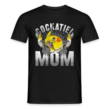 Cockatiel Maman Fête des Mères Cockatiel - T-shirt homme - noir - Devant - AI Model Male 178 light (178cm)