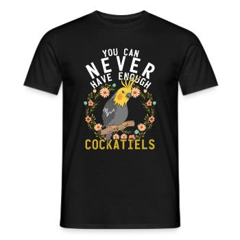 Parrot Pet Gift Cockatoo Cockatiel - Men's T-Shirt - black - Front - AI Model Male 178 light (178cm)