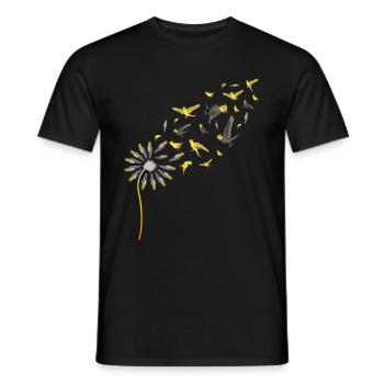 Bird Pet Gift Dandelion Cockatiel - Men's T-Shirt - black - Front - AI Model Male 178 light (178cm)