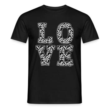 Modèle de vache Farm Animal Cadeau Vache Spots Vache - T-shirt homme - noir - Devant - AI Model Male 178 light (178cm)