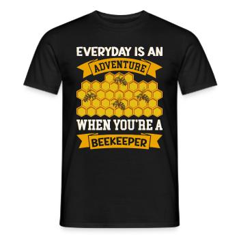 Beekeeping Beekeeping Course Beekeepers' Association Honey Bee Beekeepers - Men's T-Shirt - black - Front - AI Model Male 178 light (178cm)