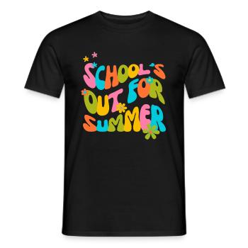 Lustige Lehrerferienschule ist für den Sommer aus - Männer T-Shirt - Schwarz - Vorne - AI Model Male 178 light (178cm)