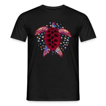 Sea Turtle Sea Animal Gift Turtle - Men's T-Shirt - black - Front - AI Model Male 178 light (178cm)