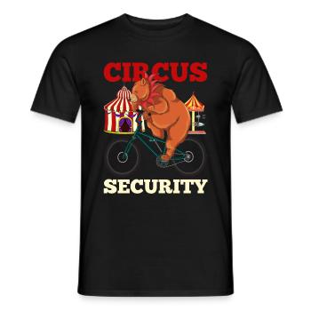 Bears Circus Sécurité Forest Animal Gift Circus - T-shirt homme - noir - Devant - AI Model Male 178 light (178cm)