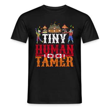 Little People Tamer Funny Gift Circus - Men's T-Shirt - black - Front - AI Model Male 178 light (178cm)