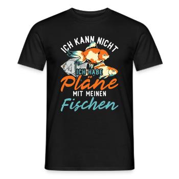 Fischzucht Angler Geschenkidee Lustiges Fisch - Männer T-Shirt - Schwarz - Vorne - AI Model Male 178 light (178cm)
