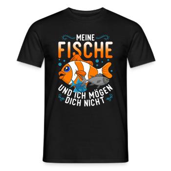 Angler Fischzüchter Angeln Geschenk Lustiges Fisch - Männer T-Shirt - Schwarz - Vorne - AI Model Male 178 light (178cm)