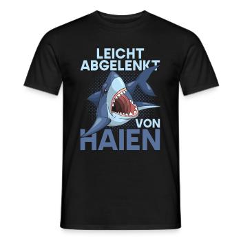 Ozean Tierliebhaber Geschenkidee Lustiges Hai - Männer T-Shirt - Schwarz - Vorne - AI Model Male 178 light (178cm)