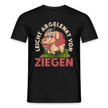 Bauernhof Tier Bauer Lustiges Geschenk Ziege - Männer T-Shirt - Schwarz - Vorne - AI Model Male 178 light (178cm)