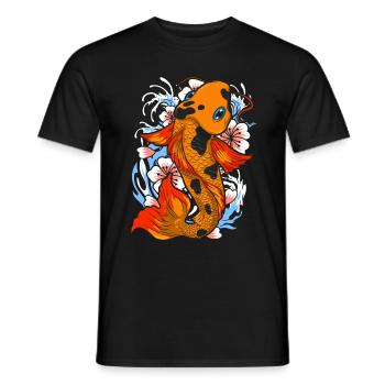 Koi Karpfen - Männer T-Shirt - Schwarz - Vorne - AI Model Male 178 light (178cm)