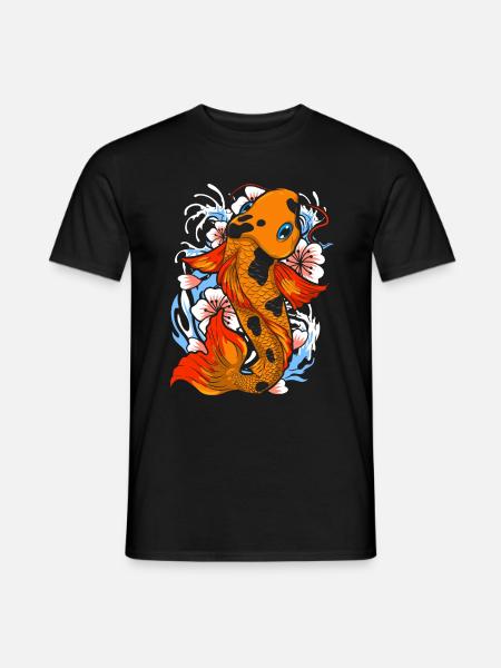 Koi Karpfen - Männer T-Shirt - Schwarz