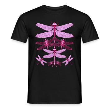 Insect Lover Animal Insect Gift Libellule - T-shirt homme - noir - Devant - AI Model Male 178 light (178cm)