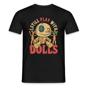Wiccan Voodoo Spell Gift Drôle Poupée Voodoo - T-shirt homme - noir - Devant - AI Model Male 178 light (178cm)