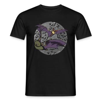Full Moon Bat Swarm Gift Bat - T-shirt homme - noir - Devant - AI Model Male 178 light (178cm)