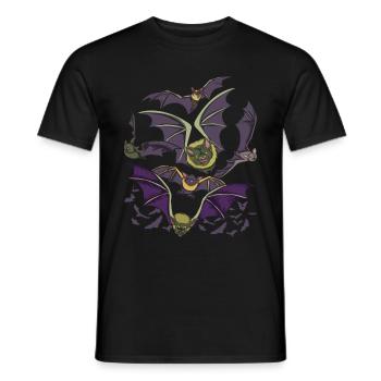 Halloween Animal Gift Animal Lover Bat - T-shirt homme - noir - Devant - AI Model Male 178 light (178cm)