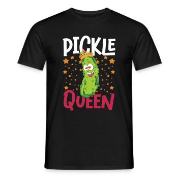 Gherkins Queen Vegetables Women Gift Cucumber - Men's T-Shirt - black - Front - AI Model Male 178 light (178cm)
