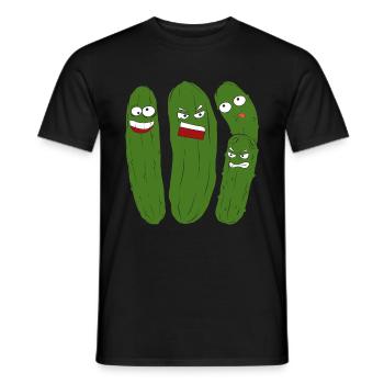 Saure Gurke Essiggurke Geschenk Lustiges Gurke - Männer T-Shirt - Schwarz - Vorne - AI Model Male 178 light (178cm)