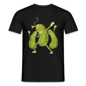 Cornichon aux légumes Gherk Cadeau Dabbing Concombre - T-shirt homme - noir - Devant - AI Model Male 178 light (178cm)