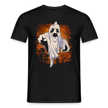 Gespenst Gruseliges Halloween Geschenk Geist - Männer T-Shirt - Schwarz - Vorne - AI Model Male 178 light (178cm)