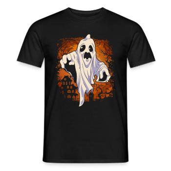 Gruseliges Gespenst Halloween Geschenk Geist - Männer T-Shirt - Schwarz - Vorne - AI Model Male 178 light (178cm)
