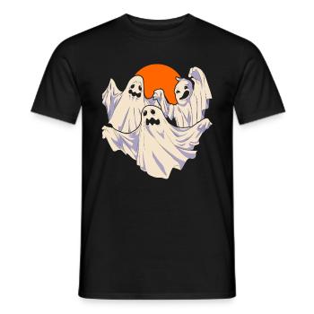 Ghost Halloween Costume Gift Ghost - Men's T-Shirt - black - Front - AI Model Male 178 light (178cm)