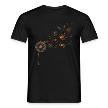 Arachnid Tarantula Gift Dandelion Spider - Men's T-Shirt - black - Front - AI Model Male 178 light (178cm)