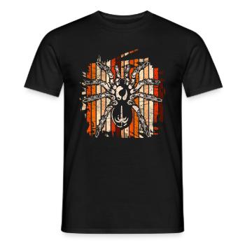 Retro Vogelspinne Tarantel Tier Geschenk Spinne - Männer T-Shirt - Schwarz - Vorne - AI Model Male 178 light (178cm)