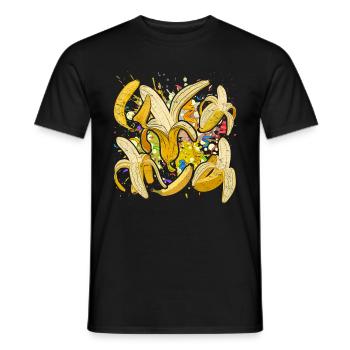 Dab Fruit Fruit Gift Dabbing Banana - Men's T-Shirt - black - Front - AI Model Male 178 light (178cm)