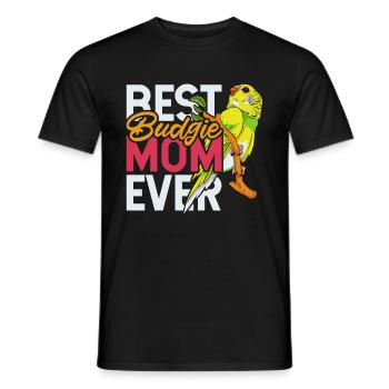 Meilleur oiseau Cadeau de fête des mères Budgie - T-shirt homme - noir - Devant - AI Model Male 178 light (178cm)