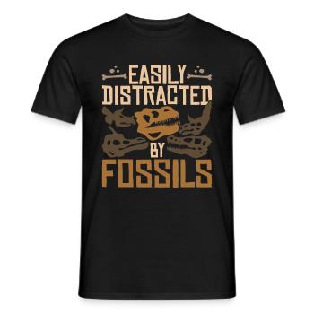 Fossilien Dino Geschenk Lustiges Paläontologie - Männer T-Shirt - Schwarz - Vorne - AI Model Male 178 light (178cm)