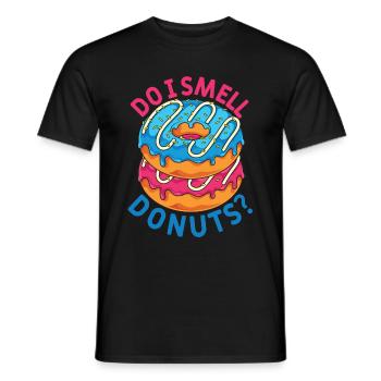 Süßigkeiten Lustiges Geschenk Streusel Donuts - Männer T-Shirt - Schwarz - Vorne - AI Model Male 178 light (178cm)