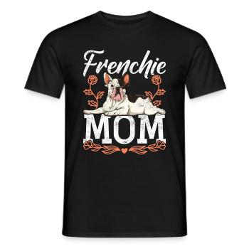 Hund Frenchie Mama Geschenk Französische Bulldogge - Männer T-Shirt - Schwarz - Vorne - AI Model Male 178 light (178cm)