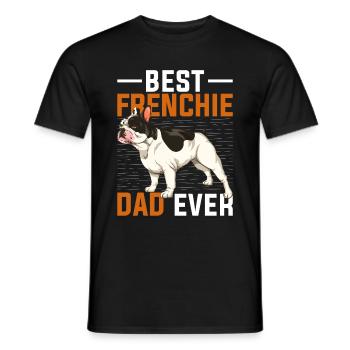Best Dogs Daddy Father's Day Gift Frenchie - Men's T-Shirt - black - Front - AI Model Male 178 light (178cm)