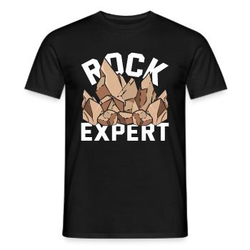 Gesteinsammler Experte Geschenk Lustiges Geologie - Männer T-Shirt - Schwarz - Vorne - AI Model Male 178 light (178cm)