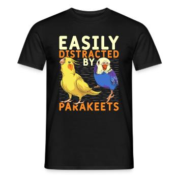 Vogelliebhaber Vogel Lustiges Geschenk Sittich - Männer T-Shirt - Schwarz - Vorne - AI Model Male 178 light (178cm)