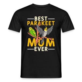 Beste Vogel Mama Muttertag Geschenk Sittich - Männer T-Shirt - Schwarz - Vorne - AI Model Male 178 light (178cm)