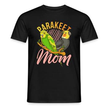 Vogelliebhaber Mama Muttertag Geschenk Sittich - Männer T-Shirt - Schwarz - Vorne - AI Model Male 178 light (178cm)