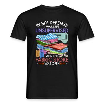 Knitting Seamstress Flower Sewing Machine Gift Sewing - Men's T-Shirt - black - Front - AI Model Male 178 light (178cm)