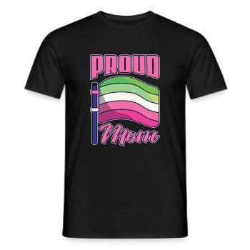Fière maman LGBT Cadeau de la fête des mères Abrossexual - T-shirt homme - noir - Devant - AI Model Male 178 light (178cm)